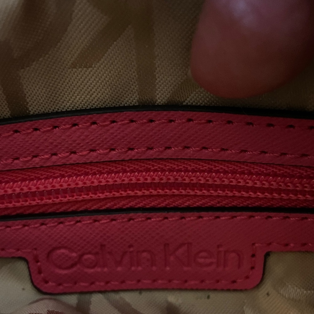 Calvin Klein Pink and Brown Crossbody Bag - Picture 2 of 12